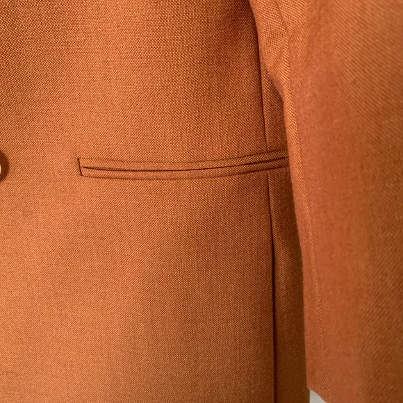 Acne Studios dark burnt orange double breasted suit blazer jacket US 2 4 - Picture 4 of 16
